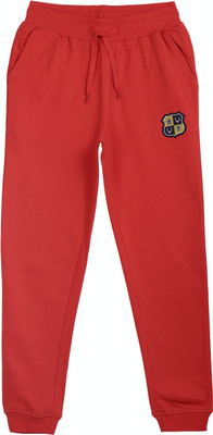 Allen Solly Track Pant For Boys(Red, Pack of 1)