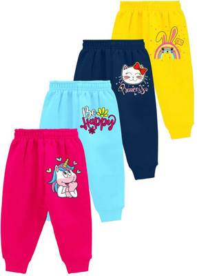 Little Things Track Pant For Baby Boys & Baby Girls(Multicolor, Pack of 4)