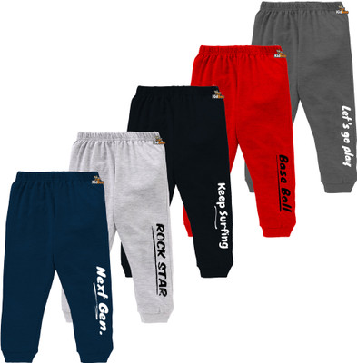 KidBee Track Pant For Baby Boys(Multicolor, Pack of 5)