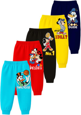 DISNEY BY MISS & CHIEF Track Pant For Baby Boys & Baby Girls(Multicolor, Pack of 5)
