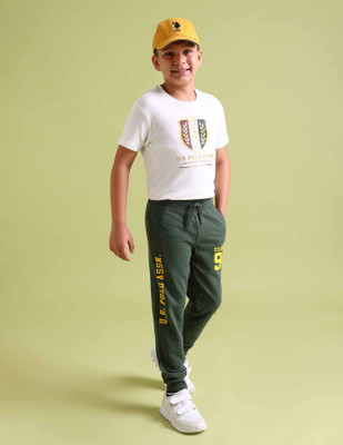U.S. POLO ASSN. Track Pant For Baby Boys(Green, Pack of 1)