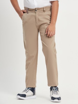 Purple United Kids Regular Fit Boys Beige Trousers