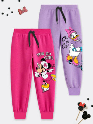 DISNEY BY MISS & CHIEF Track Pant For Girls(Multicolor, Pack of 2)