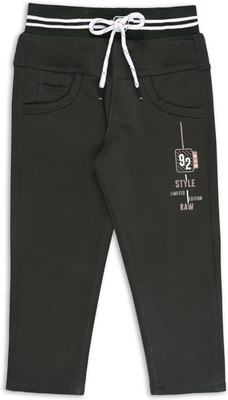 Wishkaro Track Pant For Boys(Brown, Pack of 1)