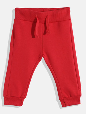 United Colors of Benetton Track Pant For Boys(Red, Pack of 1)