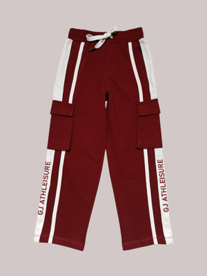 GINI & JONY Track Pant For Baby Boys(Red, Pack of 1)