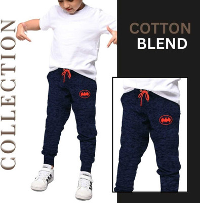 LAXAA Track Pant For Boys(Blue, Pack of 1)