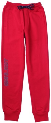 GINI & JONY Track Pant For Boys(Red, Pack of 1)