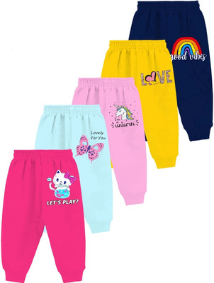 MINI MYN Track Pant For Boys & Girls(Multicolor, Pack of 5)