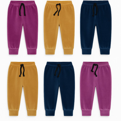 mank D Track Pant For Baby Boys & Baby Girls(Multicolor, Pack of 6)