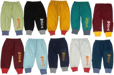 BobbleKids Track Pant For Baby Boys & Baby Girls(Multicolor, Pack of 10)