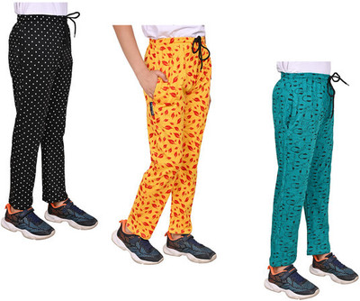 IndiWeaves Track Pant For Boys(Multicolor, Pack of 3)