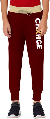 ACTLIVE Track Pant For Baby Boys(Maroon, Pack of 1)