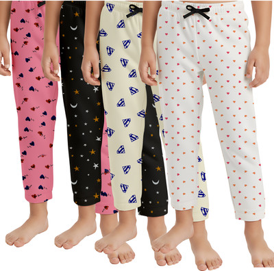 DIAZ Track Pant For Boys & Girls(Multicolor, Pack of 4)