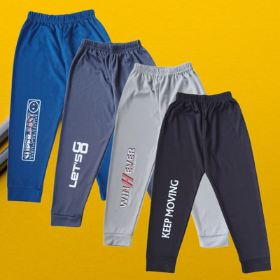 GOLDEN COLLECTION Track Pant For Boys(Multicolor, Pack of 4)