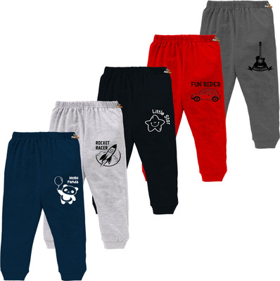 KidBee Track Pant For Baby Boys(Multicolor, Pack of 5)