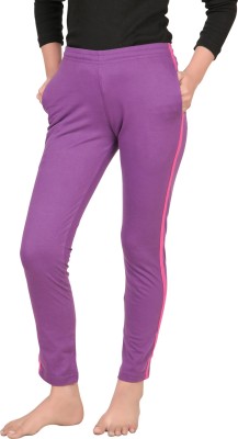 Dyca Track Pant For Baby Girls(Purple, Pack of 1)