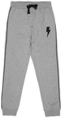 Alan Jones Track Pant For Boys(Grey, Pack of 1)