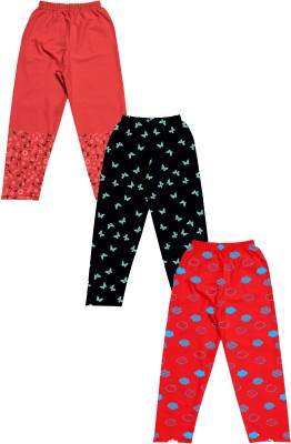 Mojua Track Pant For Girls(Red, Pack of 3)
