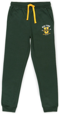 PROVOGUE Track Pant For Boys(Dark Green, Pack of 1)