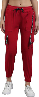 Lakhdatar Track Pant For Girls(Red, Pack of 1)