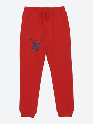 WEAR YOUR MIND Track Pant For Boys(Red, Pack of 1)
