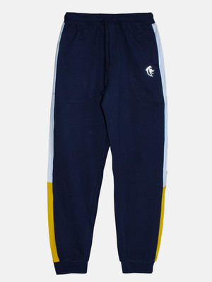 KiddoPanti Track Pant For Boys(Dark Blue, Pack of 1)