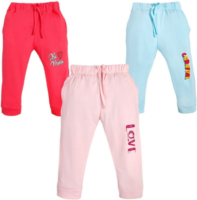 CERABI Track Pant For Girls(Pink, Pack of 3)