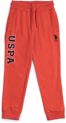 U.S. POLO ASSN. Track Pant For Baby Boys(Orange, Pack of 1)