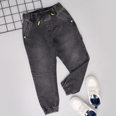 Pantaloons Junior Track Pant For Boys(Black, Pack of 1)