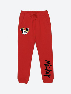 YK Disney Track Pant For Boys(Red, Pack of 1)