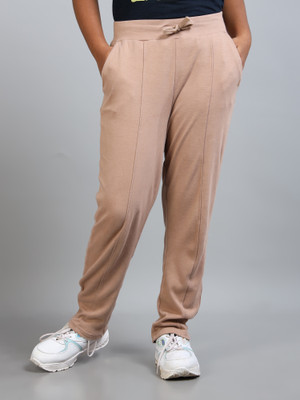estuna Track Pant For Girls(Beige, Pack of 1)