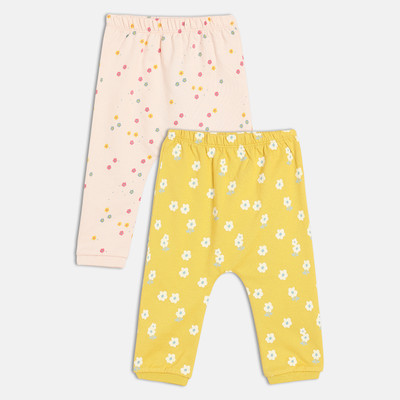 MINI KLUB Track Pant For Baby Girls(Multicolor, Pack of 2)