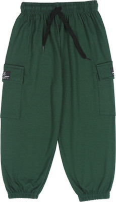 Classy N Casualz Track Pant For Boys & Girls(Green, Pack of 1)