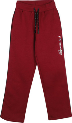 MONTE CARLO Track Pant For Boys(Maroon, Pack of 1)