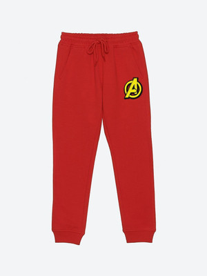 WYM TREND Track Pant For Boys(Red, Pack of 1)