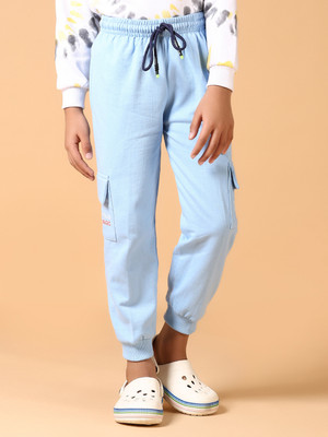 V-MART Track Pant For Boys(Light Blue, Pack of 1)