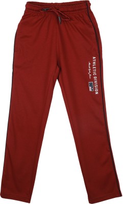 MONTE CARLO Track Pant For Boys(Maroon, Pack of 1)