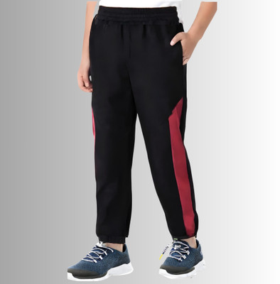 LILBITS Track Pant For Boys(Black, Pack of 1)