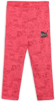 PUMA Track Pant For Girls(Pink, Pack of 1)