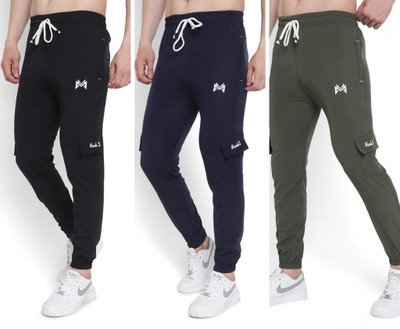 mank D Solid Men Multicolor Track Pants