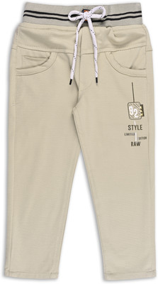 Wishkaro Track Pant For Boys(Brown, Pack of 1)