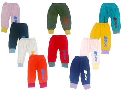 KidsApparel Track Pant For Baby Boys & Baby Girls(Multicolor, Pack of 5)