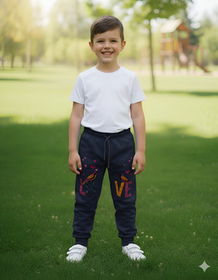 Smile IN LIFE Track Pant For Boys(Dark Blue, Pack of 1)