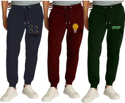 ENZIKO Track Pant For Boys(Multicolor, Pack of 3)