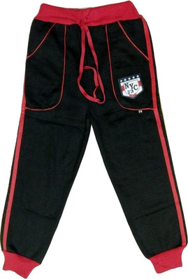 INDICRAFTS Track Pant For Boys & Girls(Black, Pack of 1)