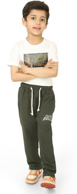 BROOKLYN THE HOTDOG CO Track Pant For Boys(Green, Pack of 1)
