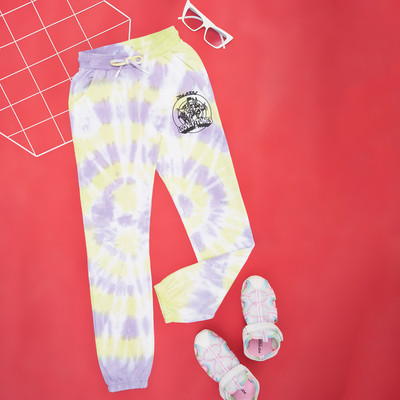 Pantaloons Junior Track Pant For Girls(Pink, Pack of 1)