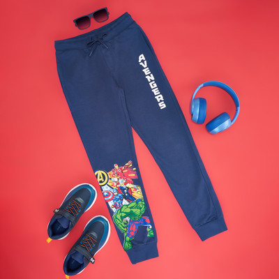 Pantaloons Junior Track Pant For Boys(Dark Blue, Pack of 1)