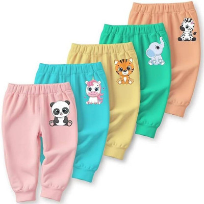 EIO Track Pant For Baby Boys & Baby Girls(Multicolor, Pack of 5)